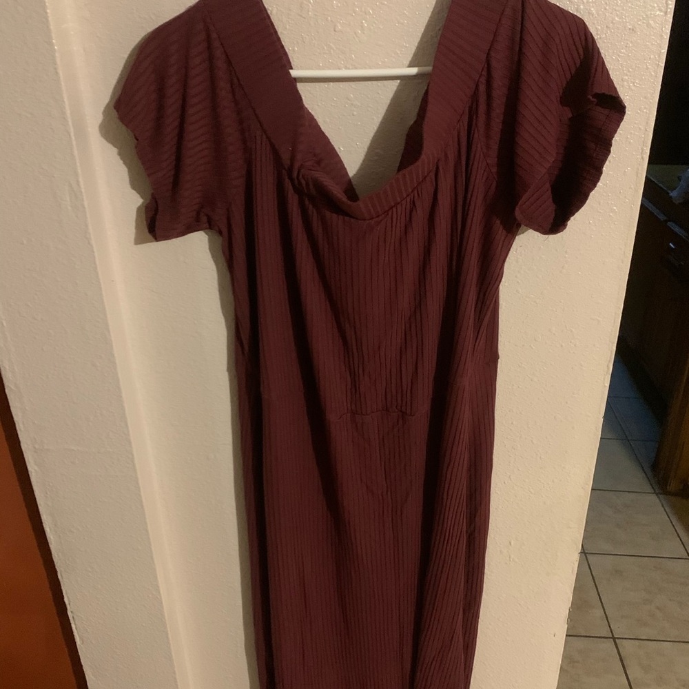 2/$10 Burgundy dress from JustFab 3X